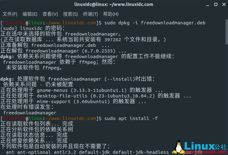 安装Linux下的开源免费迅雷Free Download Manager (FDM) 中文版