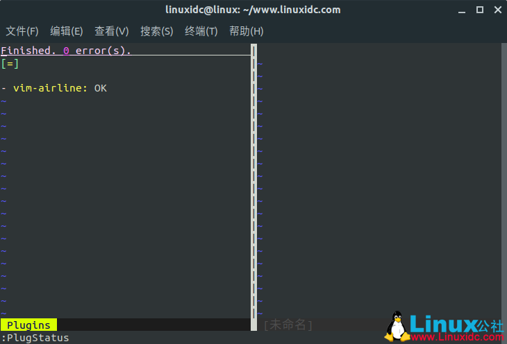 在Linux下安装使用简约的Vim插件管理器 vim-plug