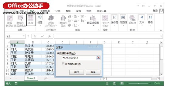 excel数据透视表转换成表格 在Excel表格中创建动态数据透视表的方法