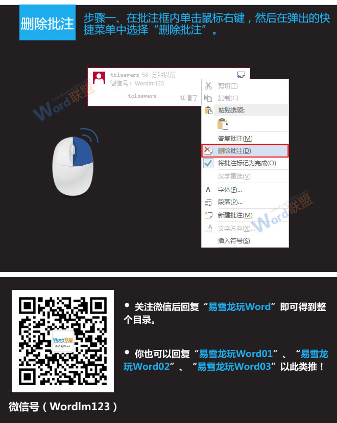 word批注 批注相关事宜：易雪龙玩Word第八招