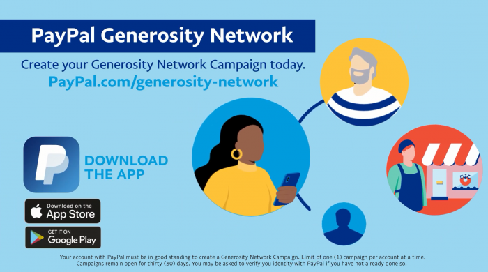 PayPal宣布众包筹款新平台Generosity Network