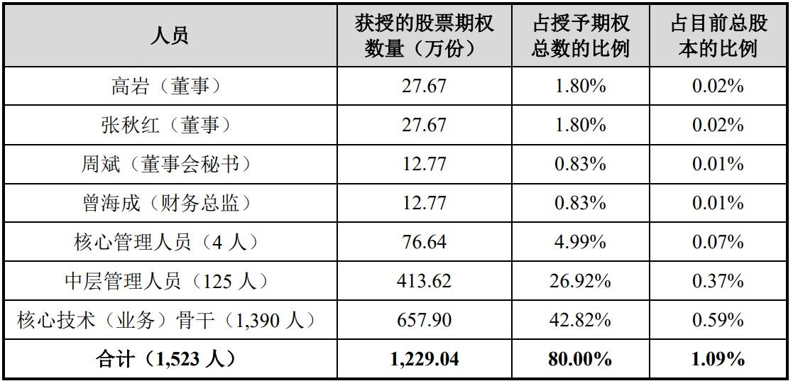 手机 ODM 厂商闻泰科技完成股票激励授予：向 1523 名员工授予 1229.04 万股