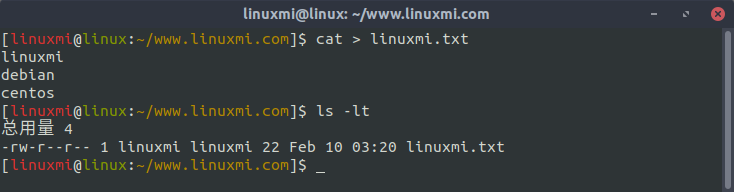 如何使用Linux cat命令