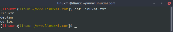 如何使用Linux cat命令