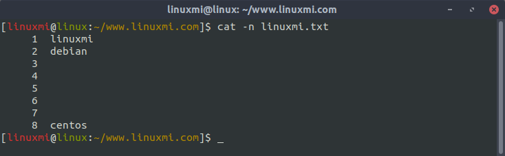 如何使用Linux cat命令