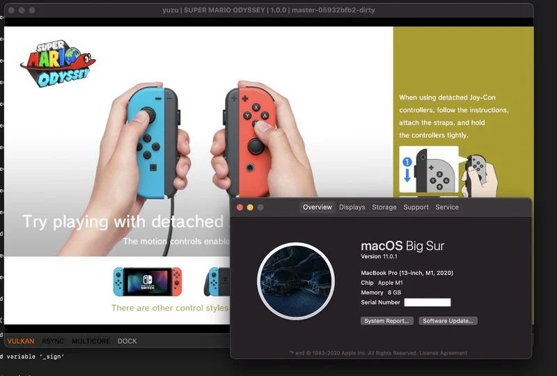 开发人员成功在苹果 M1 Mac 上模拟 Nintendo Switch 游戏