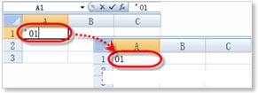 excel选出以1开头的单元格 在Excel单元格中输入以“0”开头的数字的两种方法