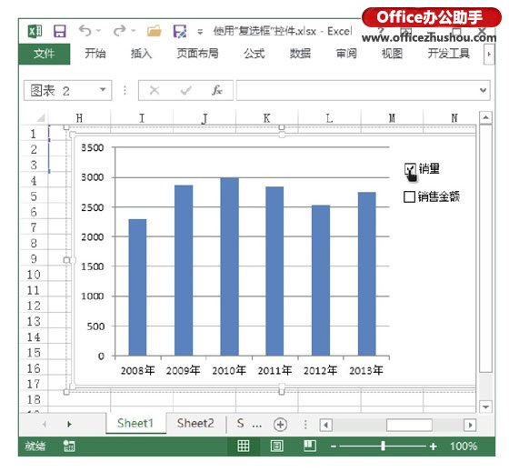 excel表格控件的使用方法 Excel表格中复选框控件的使用方法