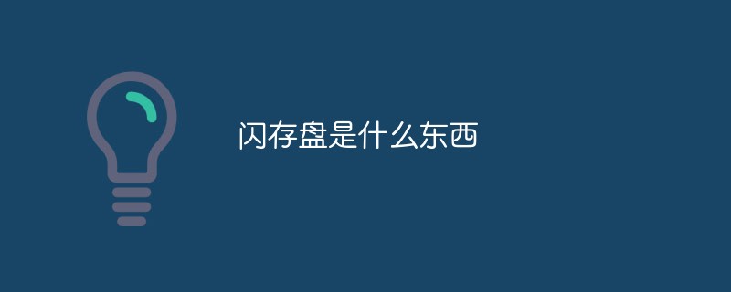 闪存盘是什么东西