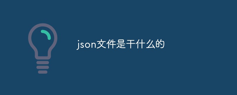 json文件是干什么的