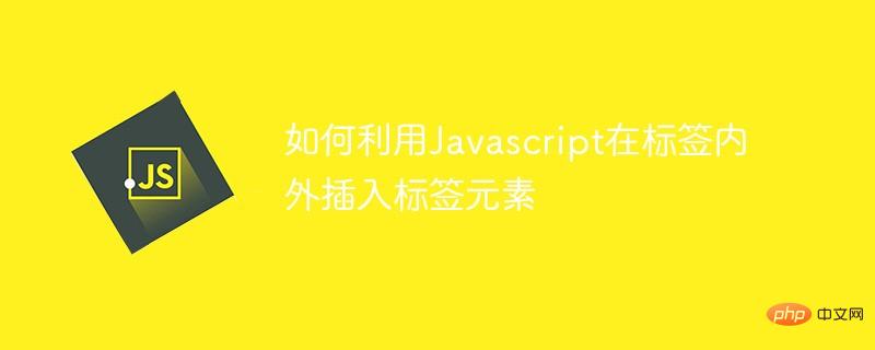 如何利用Javascript在标签内外插入标签元素