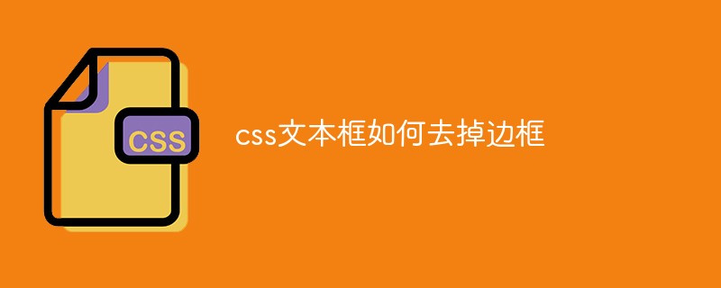 css文本框如何去掉边框