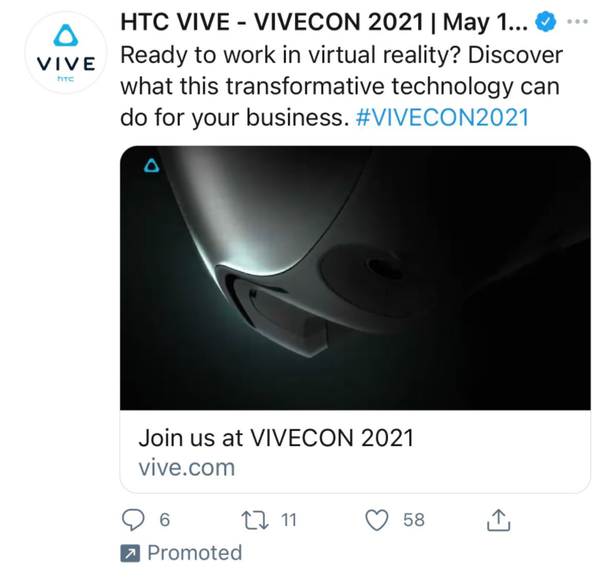 HTC 将于 5 月 11-12 日举行 VIVECON 2021，有望发布两款 VR 设备