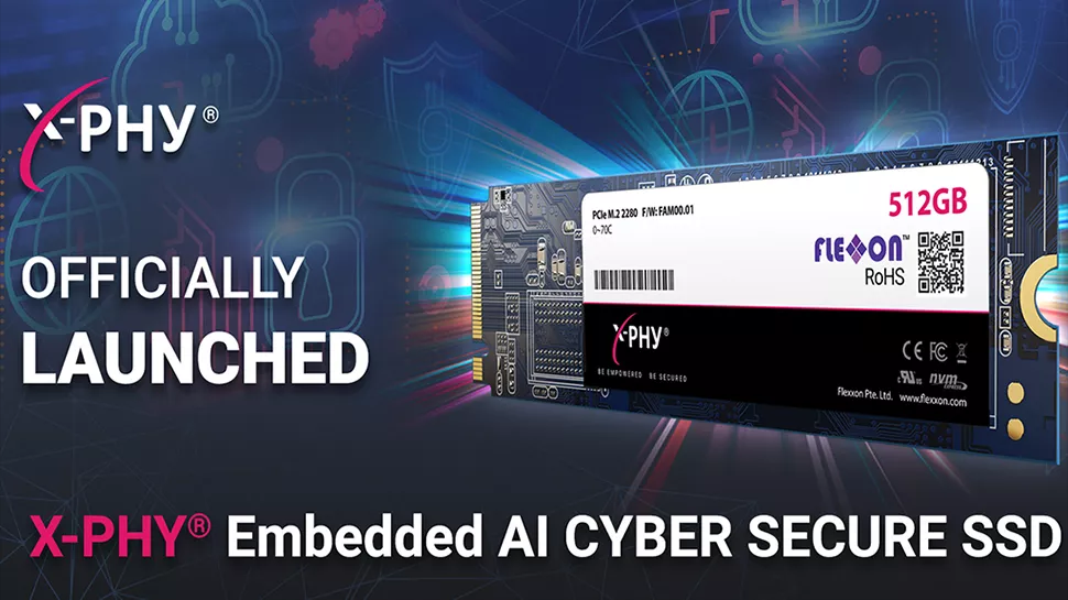 Flexxon 推出内置 AI 主动安全防护功能的 NVMe 固态硬盘