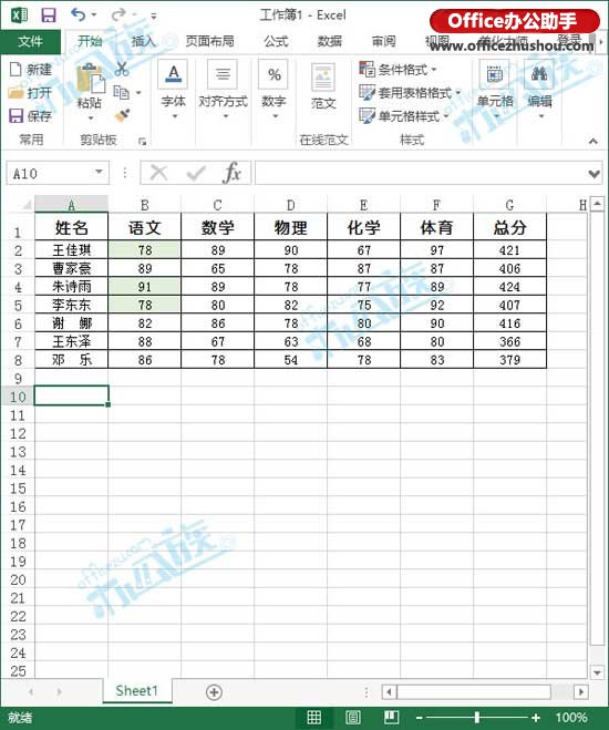 Excel2013表格中的最大值和最小值自动显示出来的设置方法