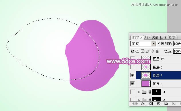 PS绘制漂亮的紫色蝴蝶兰教程