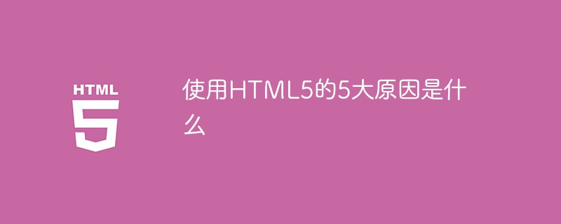 使用HTML5的5大原因是什么