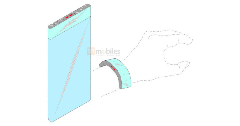 三星最新专利曝光：手机屏幕部分可拆卸，秒变手环