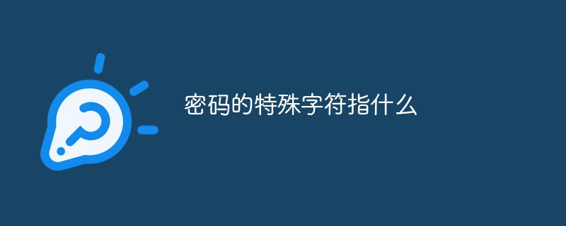 密码的特殊字符指什么