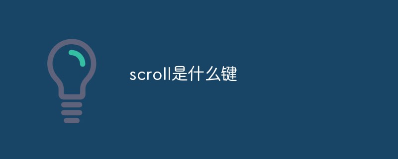 scroll是什么键