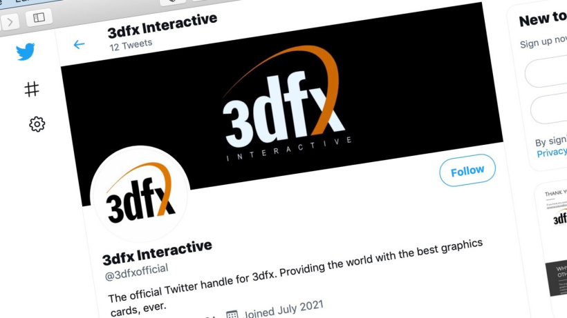 显卡公司 3dfx 不会回归了：推特假账号已注销，英伟达否认该消息