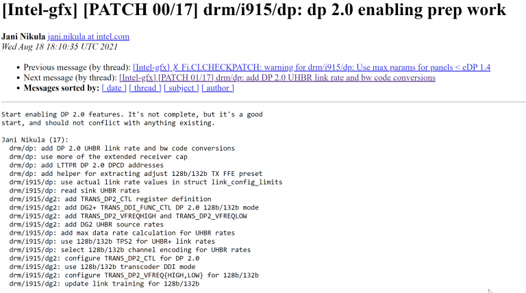 英特尔锐炫 Arc DG2 独显确认支持 DP2.0 视频接口