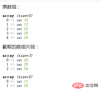PHP数组学习之怎么截取元素片段（两种方式）