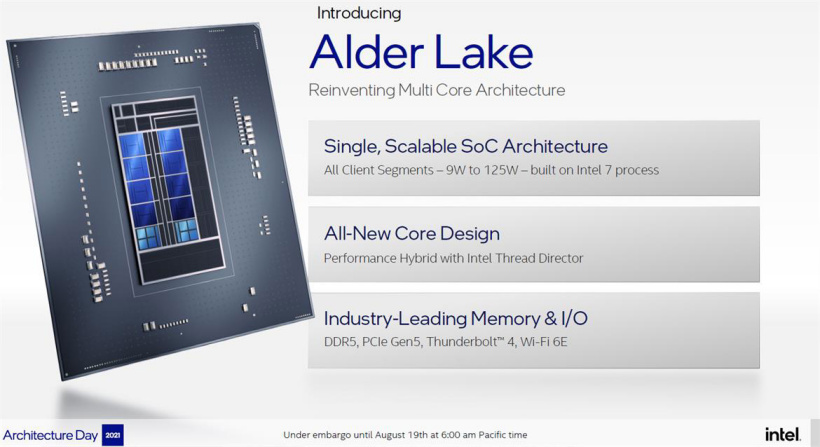 英特尔第 12 代 Alder Lake 处理器详解：Intel 7 节点混合架构