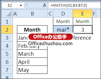 excel if函数的使用方法实例 MATCH函数的语法及使用实例