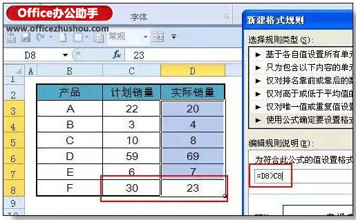 excel ueditor返回格式出错 Excel条件格式出错率最高的一个问题：公式的引用