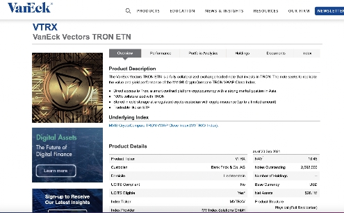 TRX何以成为全球第三支主流ETN