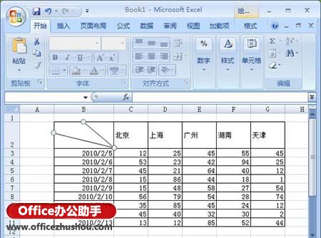 如何在excel中画斜线 如何在Excel中画双斜线