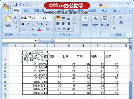 如何在excel中画斜线 如何在Excel中画双斜线