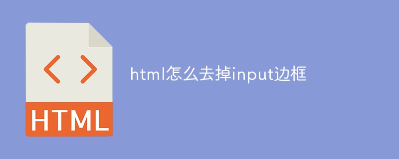 html怎么去掉input边框