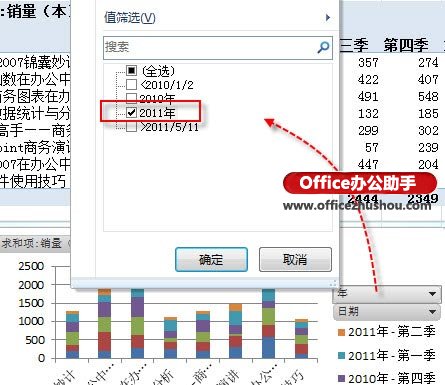 利用Excel 2010数据透视图实现数字的可视化的图形直观展示