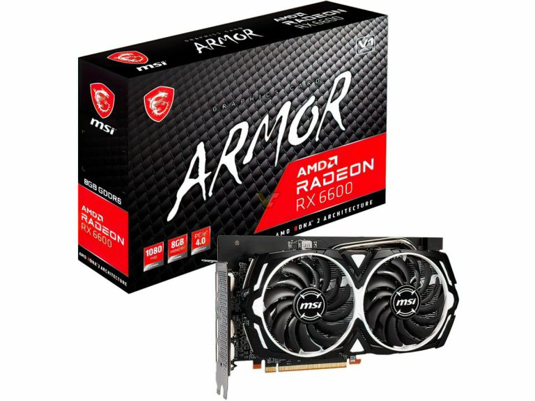 微星 ARMOR 系列显卡时隔两年回归，推出 Radeon RX 6600