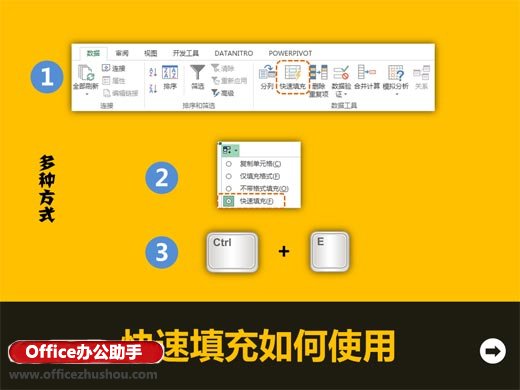 excel自动填充功能 Excel2013的快速填充功能详解