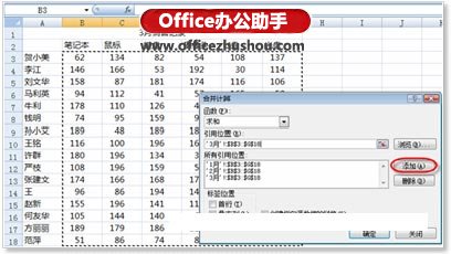 excel工作表数据合并 合并计算不同Excel工作表中数据的方法