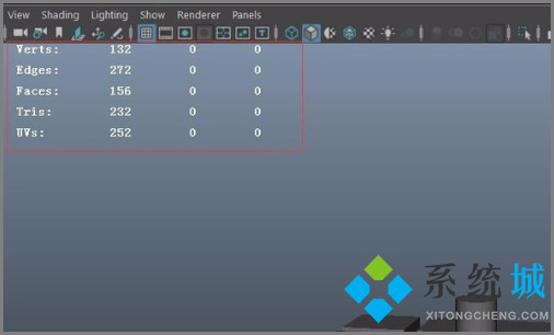 maya如何显示点线面数量 maya显示面数方法