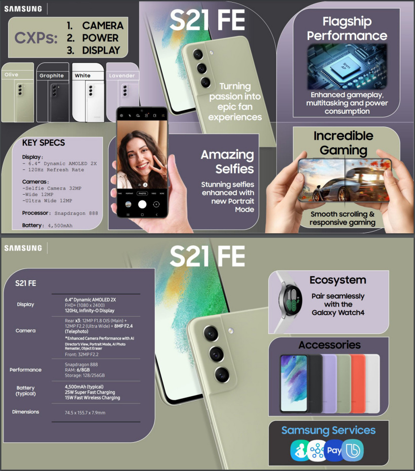 三星 Galaxy S21 FE 用户手册和营销材料已曝光，1 月 11 日发布