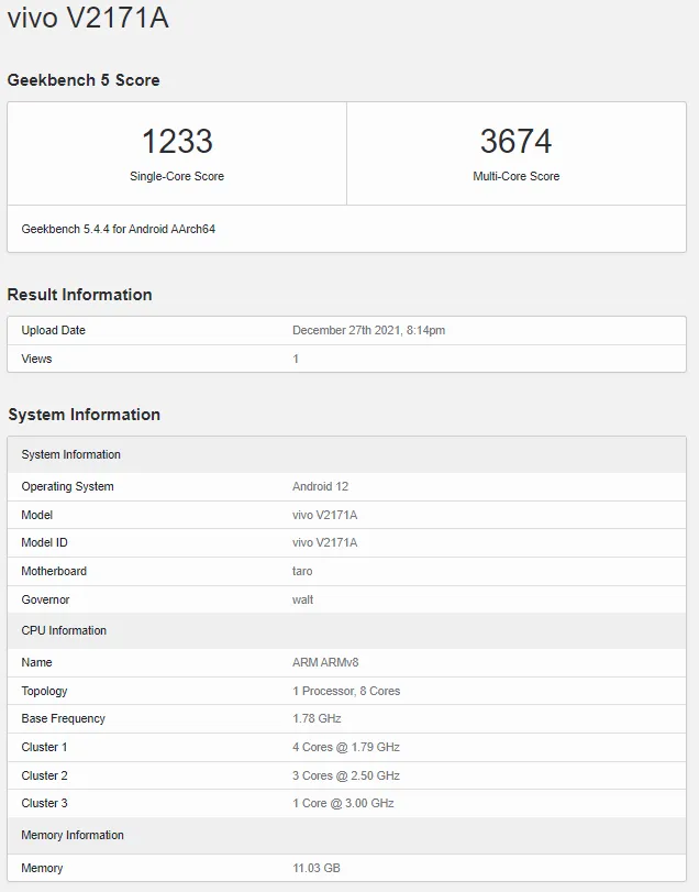 发布在即，iQOO 9 现身 Geekbench：骁龙 8 Gen 1+12GB 内存