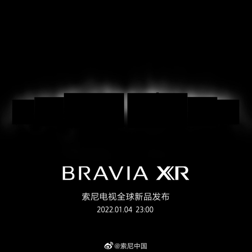 2022 索尼电视 BRAVIA XR 全球新品发布会定档明年 1 月 4 日