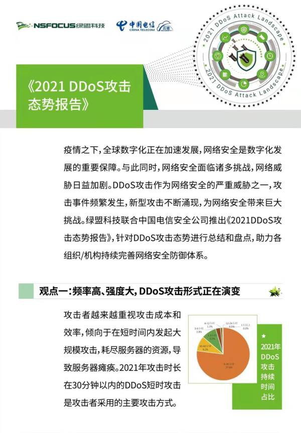 《2021DDoS攻击态势报告》|DDoS混合攻击大幅增长，较2020年增长80.8%