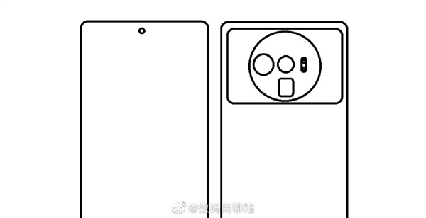 小米 12 Ultra 外形手绘图曝光：居中打孔屏，奥利奥三摄