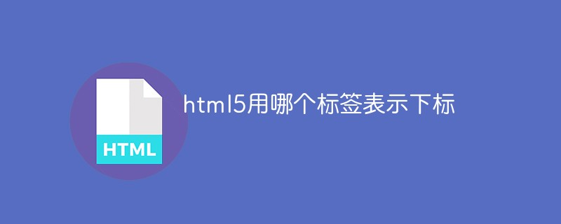 html5用哪个标签表示下标