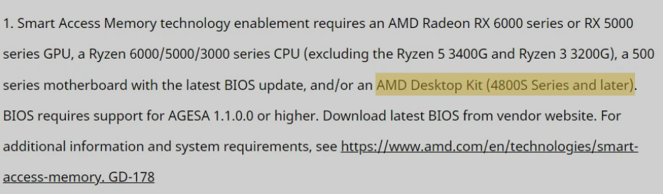 AMD 确认有 4800S 主板套件，支持 SAM 技术：消息称一季度发布，最高支持 RX 6600 显卡