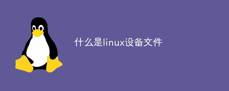 什么是linux设备文件