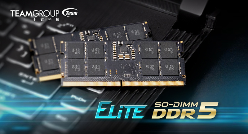 十铨发布 ELITE 系列 DDR5-4800 笔记本内存，可选 8-32GB