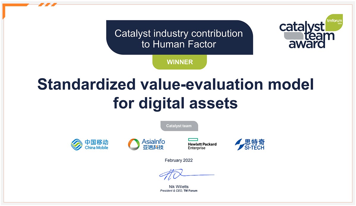 亚信科技联合行业伙伴荣获“TMF 2021年度行业杰出贡献奖”