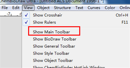 ChemDRaw工具栏不见了怎么调 调出工具栏的解决方法